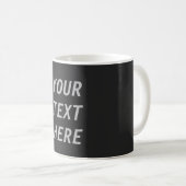 Voeg uw eigen tekst toe  koffiemok (Voorkant rechts)
