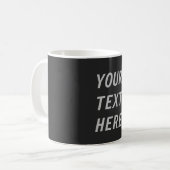 Voeg uw eigen tekst toe  koffiemok (Voorkant links)