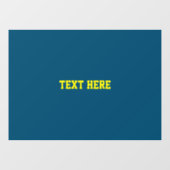 VOEG UW EIGEN TEKST TOE RAAMSTICKER (Vel)