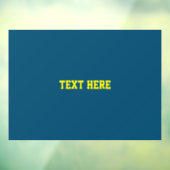 VOEG UW EIGEN TEKST TOE RAAMSTICKER (Vel 3)