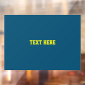 VOEG UW EIGEN TEKST TOE RAAMSTICKER (Vel 2)