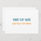 Voeg uw eigen tekst toe Slogan Minimalistisch Mode Feestdagenkaart (Voorkant / Achterkant)