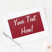 VOEG UW EIGEN TEKSTStickers TOE Rechthoekige Sticker (Envelop)