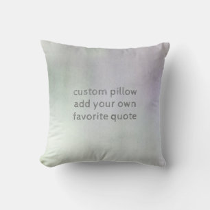 voeg uw eigen waterverf van het citaatkussen toe kussen