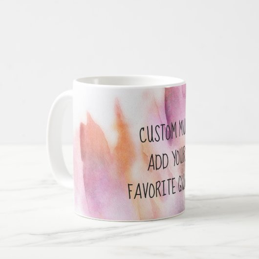 voeg uw eigen waterverf voor aangepaste mok toe (Voorkant links)