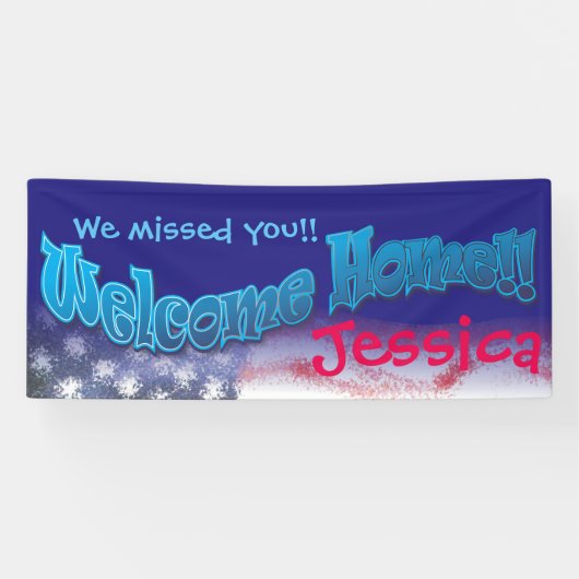 Voeg uw eigen welkomstbannervlag toe v3 spandoek (Horizontaal)