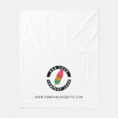 Voeg uw eigen zakelijke Logo-merkmedewerker toe Fleece Deken (Voorkant)