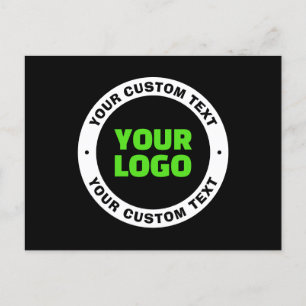 Voeg uw eigen zakelijke Logo of geüploade ontwerp  Briefkaart