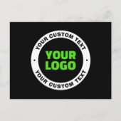 Voeg uw eigen zakelijke Logo of geüploade ontwerp Briefkaart (Voorkant)