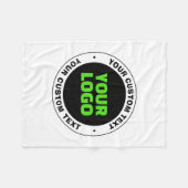 Voeg uw eigen zakelijke Logo of geüploade ontwerp  Fleece Deken (Voorkant (Horizontaal))