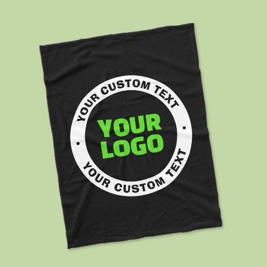 Voeg uw eigen zakelijke Logo of geüploade ontwerp  Fleece Deken