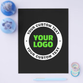 Voeg uw eigen zakelijke Logo of geüploade ontwerp Flyer (Enkel)