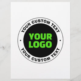 Voeg uw eigen zakelijke Logo of geüploade ontwerp  Flyer