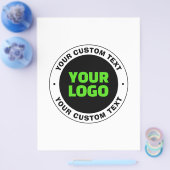 Voeg uw eigen zakelijke Logo of geüploade ontwerp  Flyer (Enkel)