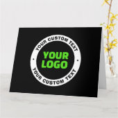 Voeg uw eigen zakelijke Logo of geüploade ontwerp  Kaart (Gele Bloem)