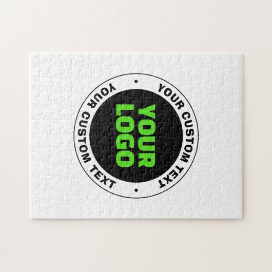 Voeg uw eigen zakelijke Logo of geüploade ontwerp Legpuzzel (Horizontaal)