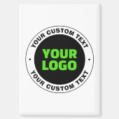 Voeg uw eigen zakelijke Logo of geüploade ontwerp  Magneet (Voorkant)