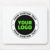 Voeg uw eigen zakelijke Logo of geüploade ontwerp  Muismat (Voorkant)