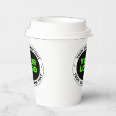 Voeg uw eigen zakelijke Logo of geüploade ontwerp Papieren Bekers (Rechts)