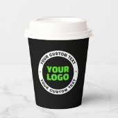 Voeg uw eigen zakelijke Logo of geüploade ontwerp Papieren Bekers (Voorkant)