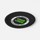 Voeg uw eigen zakelijke Logo of geüploade ontwerp Papieren Bordje (Gekanteld)