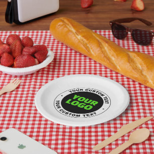 Voeg uw eigen zakelijke Logo of geüploade ontwerp  Papieren Bordje