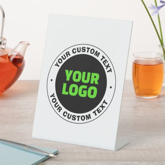 Voeg uw eigen zakelijke Logo of geüploade ontwerp Reclamebord Met Voetstuk (Insitu)