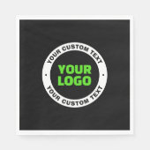 Voeg uw eigen zakelijke Logo of geüploade ontwerp  Servet (Voorkant)