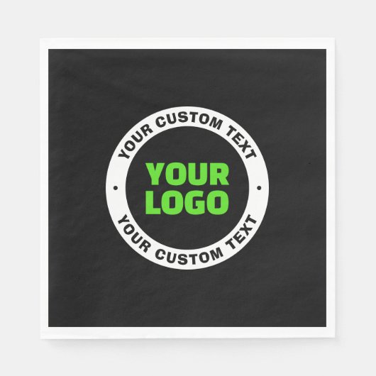 Voeg uw eigen zakelijke Logo of geüploade ontwerp  Servet (Voorkant)