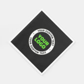 Voeg uw eigen zakelijke Logo of geüploade ontwerp  Servet (Hoek)