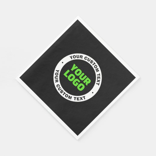 Voeg uw eigen zakelijke Logo of geüploade ontwerp  Servet (Hoek)