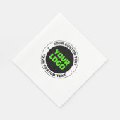 Voeg uw eigen zakelijke Logo of geüploade ontwerp  Servet (Hoek)