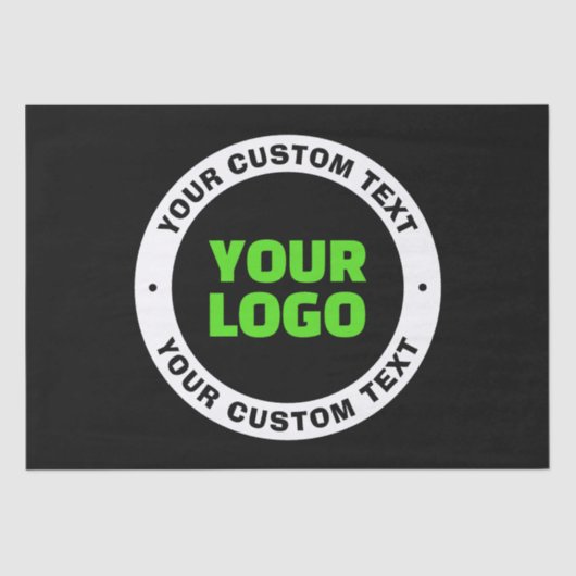 Voeg uw eigen zakelijke Logo of geüploade ontwerp  Tissuepapier (Voorkant)