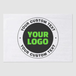 Voeg uw eigen zakelijke Logo of geüploade ontwerp  Tissuepapier