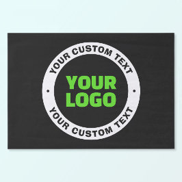 Voeg uw eigen zakelijke Logo of geüploade ontwerp  Tissuepapier