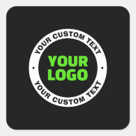 Voeg uw eigen zakelijke Logo of geüploade ontwerp  Vierkante Sticker