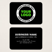 Voeg uw eigen zakelijke Logo of geüploade ontwerp Visitekaartje (Voorkant /achterkant)