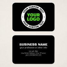 Voeg uw eigen zakelijke Logo of geüploade ontwerp 