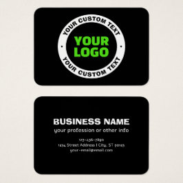 Voeg uw eigen zakelijke Logo of geüploade ontwerp  Visitekaartje