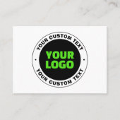 Voeg uw eigen zakelijke Logo of geüploade ontwerp  Visitekaartje (Voorkant)