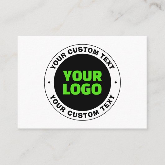 Voeg uw eigen zakelijke Logo of geüploade ontwerp  Visitekaartje (Voorkant)