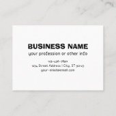 Voeg uw eigen zakelijke Logo of geüploade ontwerp  Visitekaartje (Achterkant)