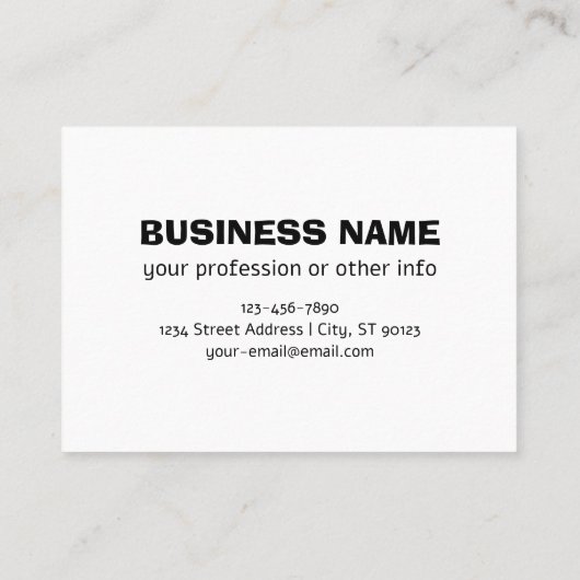 Voeg uw eigen zakelijke Logo of geüploade ontwerp  Visitekaartje (Achterkant)