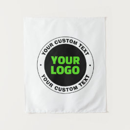 Voeg uw eigen zakelijke Logo of geüploade ontwerp  Wandkleed