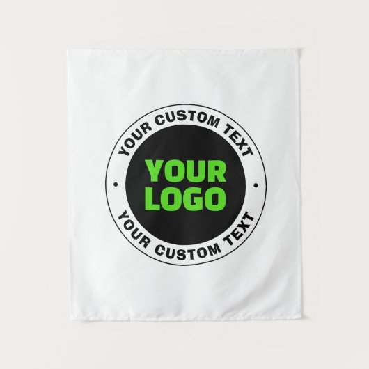 Voeg uw eigen zakelijke Logo of geüploade ontwerp Wandkleed (Voorkant)