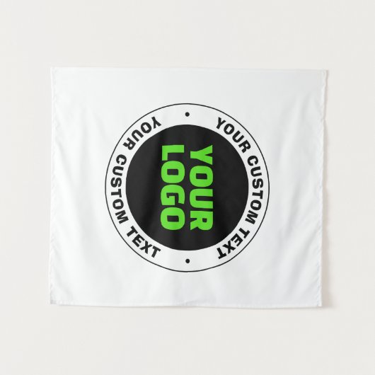 Voeg uw eigen zakelijke Logo of geüploade ontwerp Wandkleed (Voorkant (horizontaal))