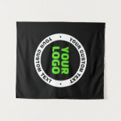 Voeg uw eigen zakelijke Logo of geüploade ontwerp Wandkleed (Voorkant (horizontaal))