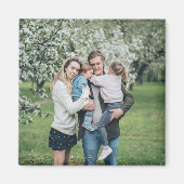Voeg uw familiefoto op maat toe magneet (Voorkant)