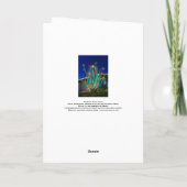 Voeg uw familiefoto toe, Majestic Agave Glow, Feestdagen Kaart (Achterkant)