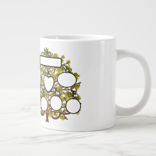 Voeg uw familienaam/pc's toe - Jumbo-Mok Grote Koffiekop (Rechts)